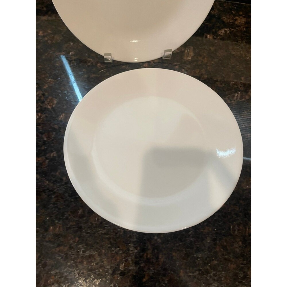 5 corelle WINTER FROST WHITE Dinner Plate